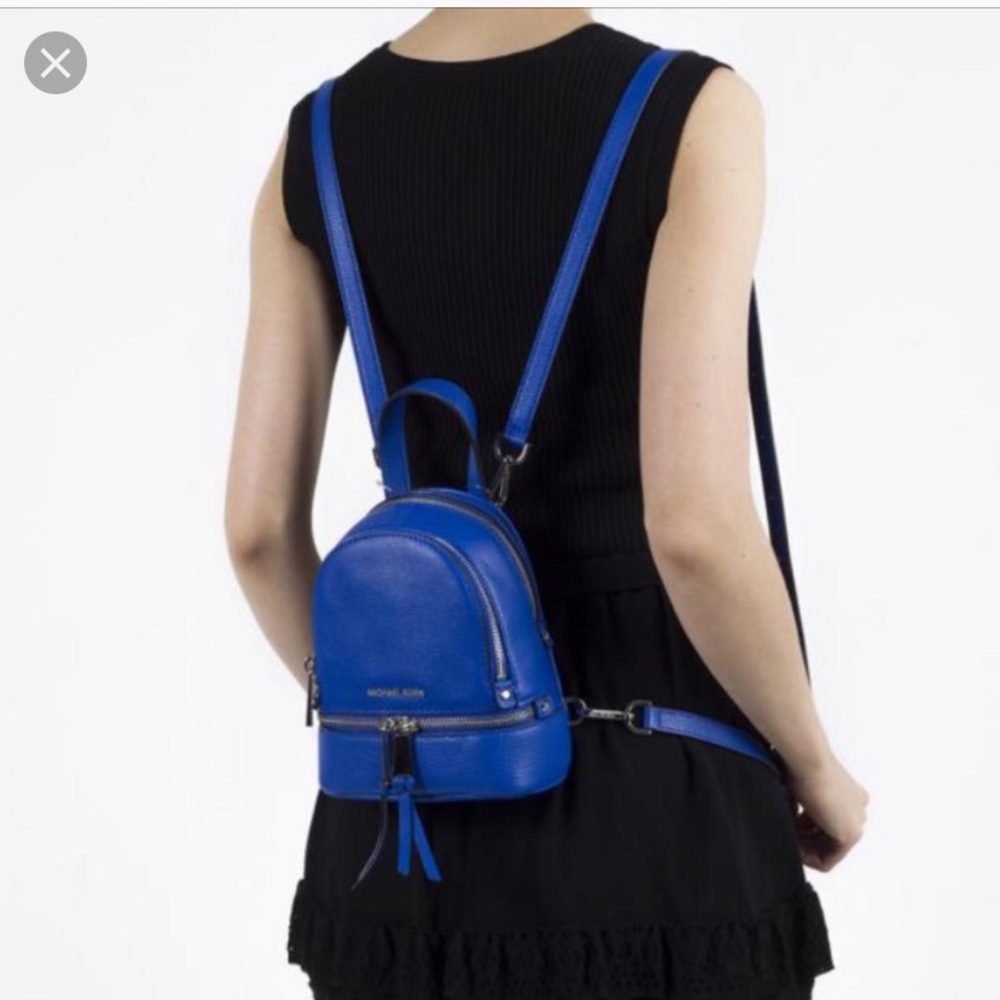 Michael Kors Mini Blue Backpack - image 1